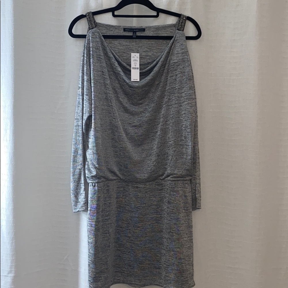 White House black market cold shoulder jersey knit